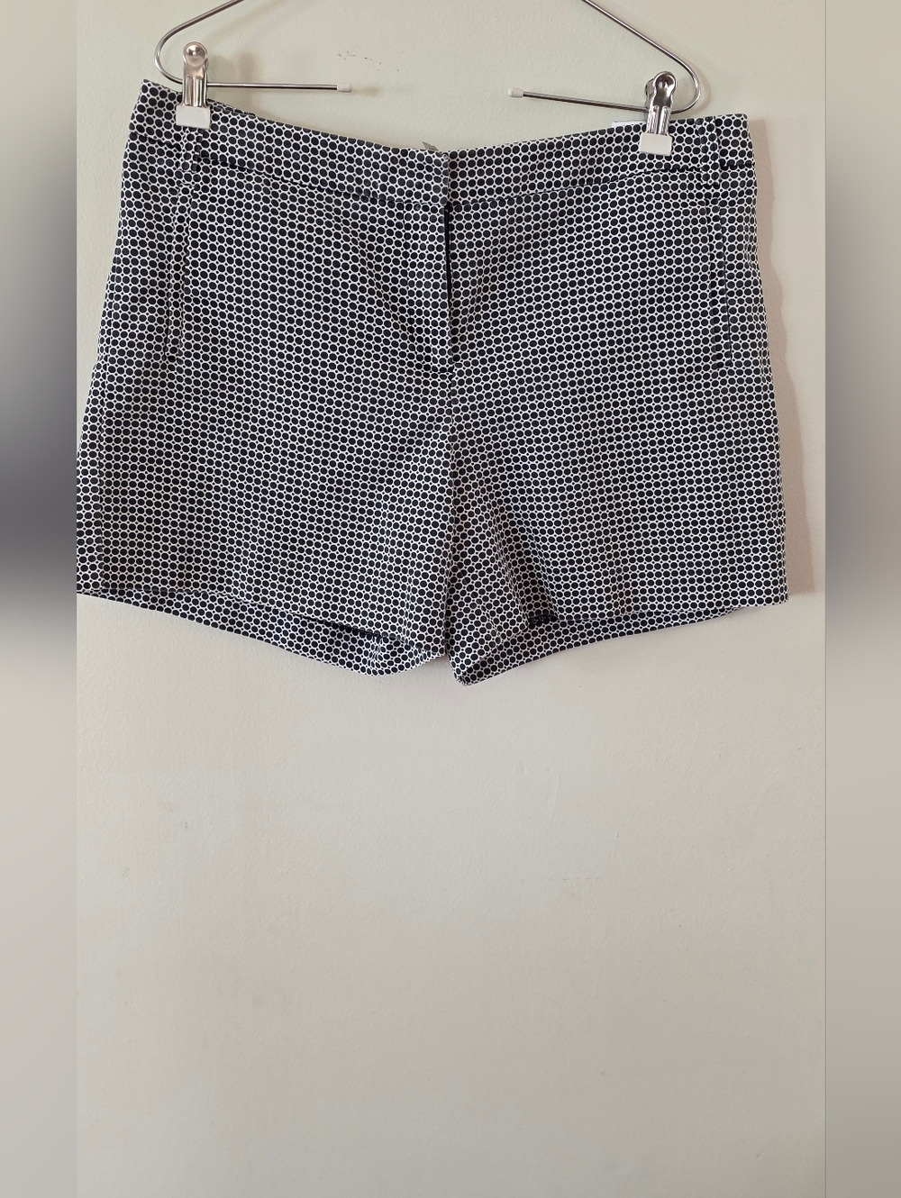 Anne Klein Black and White Geometric Print Shorts